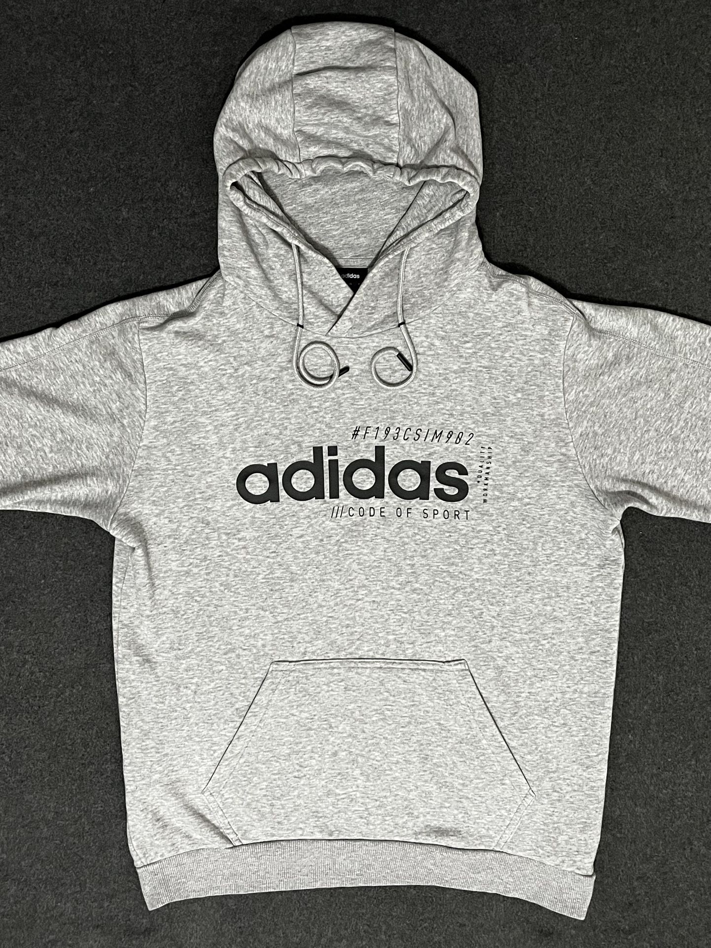 Light Grey Adidas hoodie with embroidered logo #streetwear