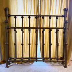 Vintage Bed Frame - Solid Brass - Queen