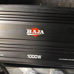 1000 Watts 4 Channel Car Audio Amplifier 