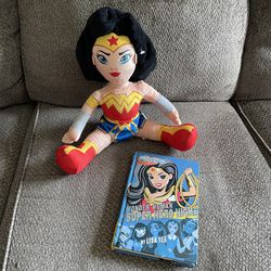 Wonder Woman Plush Doll With Book