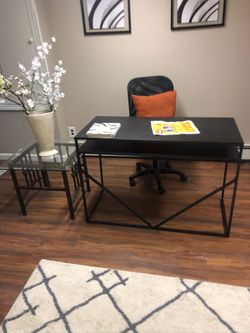 Office desk and chair