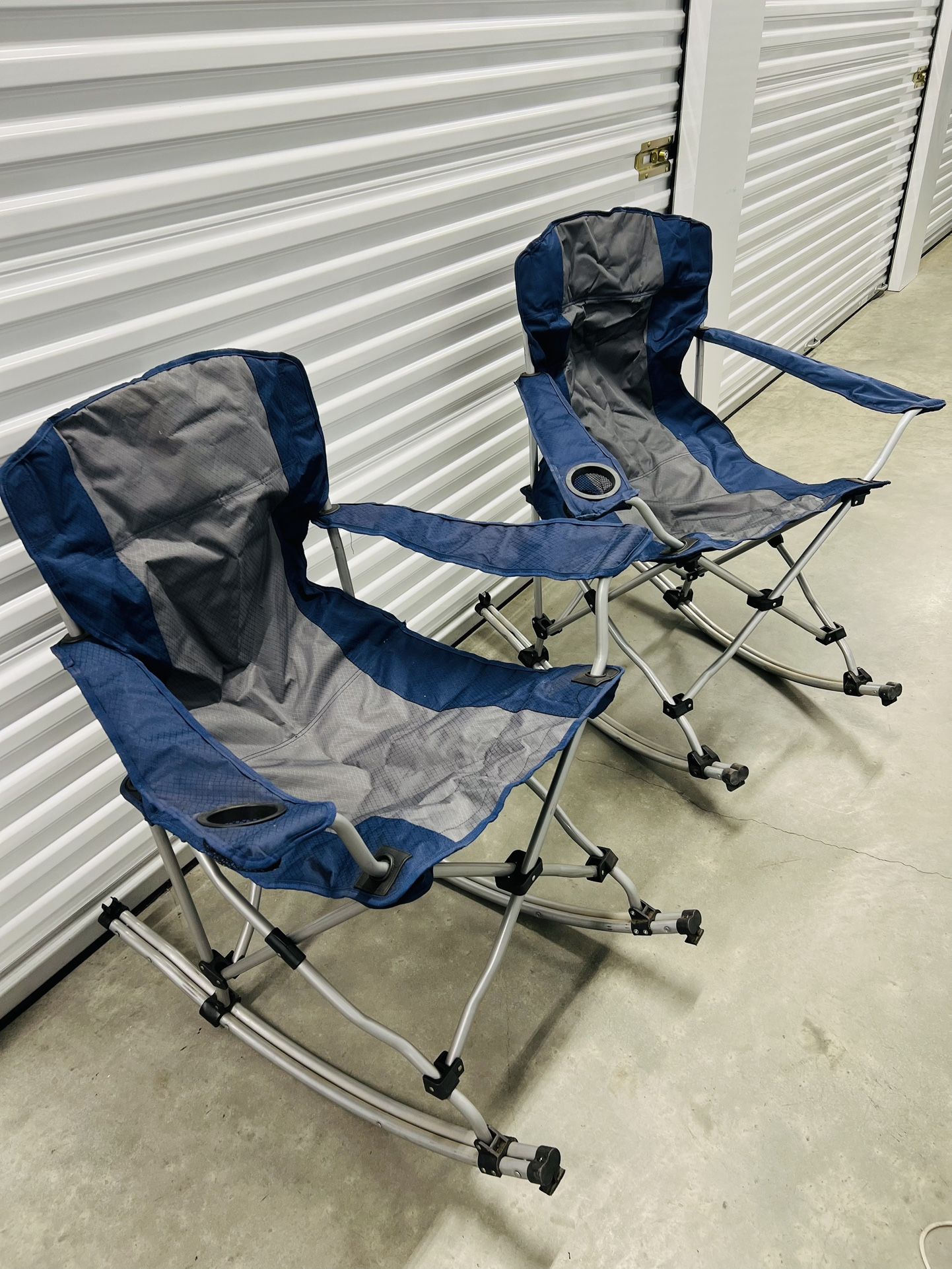 2 Camping Folding Rocking Chairs (Price Is For Both) for Sale in San