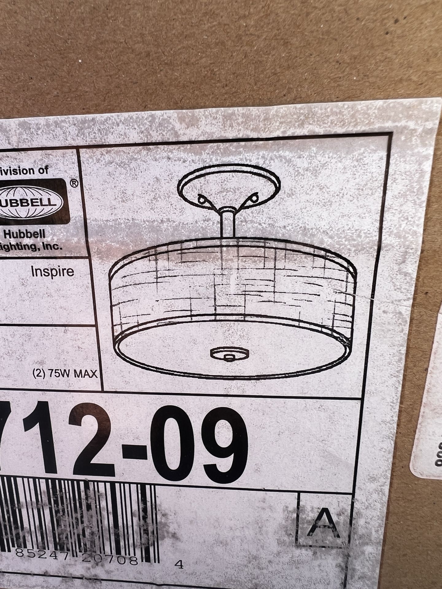 Beige Ivory Ceiling Light