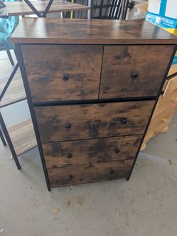 Dresser, fabric drawers