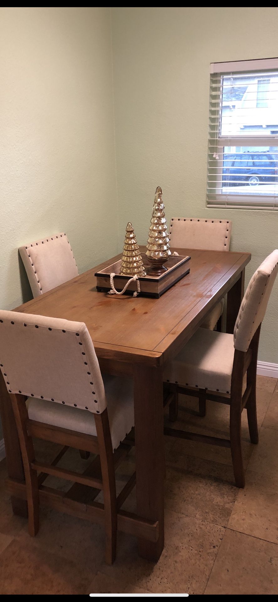 Wood Kitchen Table & Chairs 