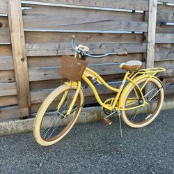 Yellow Cruiser Bike