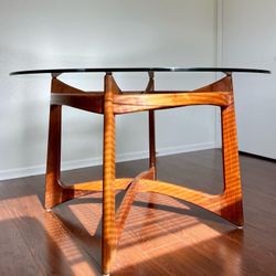 Vintage Mid Century Modern Compass Dining Table By Adrian Pearsall 
