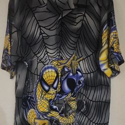 Vintage Spiderman Button Up Shirt 