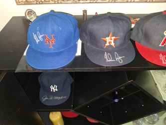 Autographed MLB Baseball Caps Collection