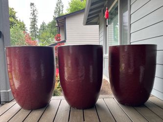 Red Outdoor Pots