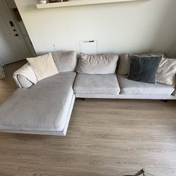 Couch - 117” 2 piece sectional with chaise