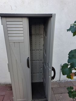 Outdoor Plastic Storage Shed Cabinet