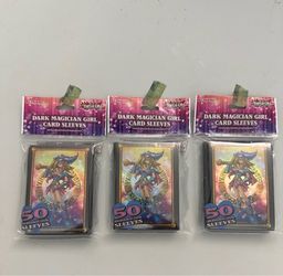 3x Official Yu-Gi-Oh! Sleeves - Dark Magician Girl