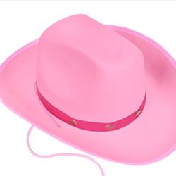 Barbie Cowgirl Hat (Firm $10 )pink And Blue