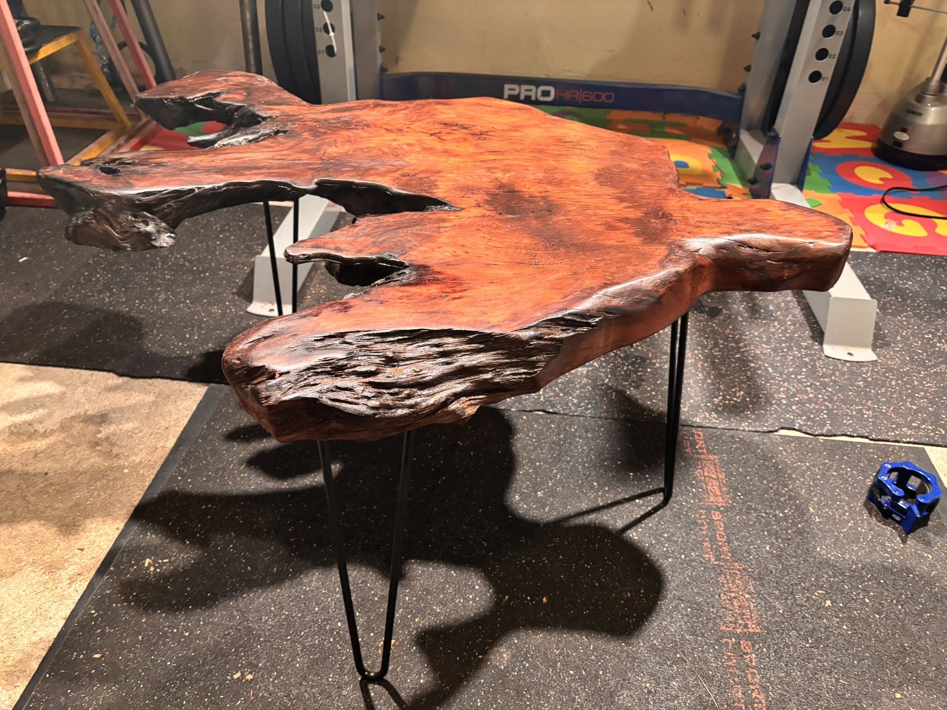 Live Edge Redwood Burl Coffee Table