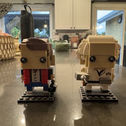 LEGO Marty McFly & Doc Brown Brickheadz 41611 100% Complete 