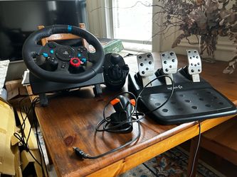 Logitech G29 racing wheel + custom shifter