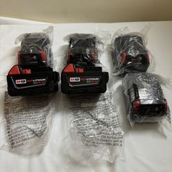Milwaukee 5 Hr XC Battery - BRAND NEW  $70 EACH  OR TWO FOR $130