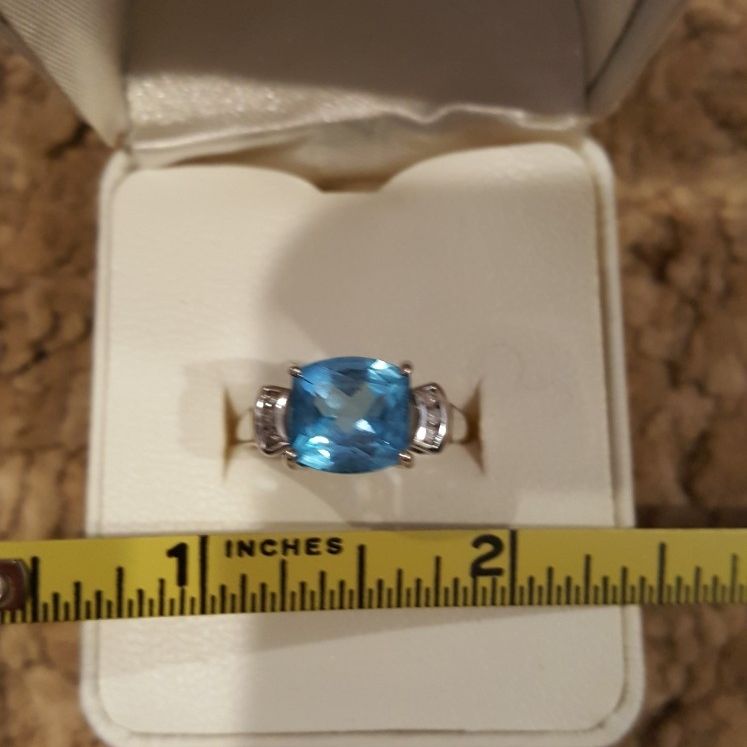 Ring Blue Topaz