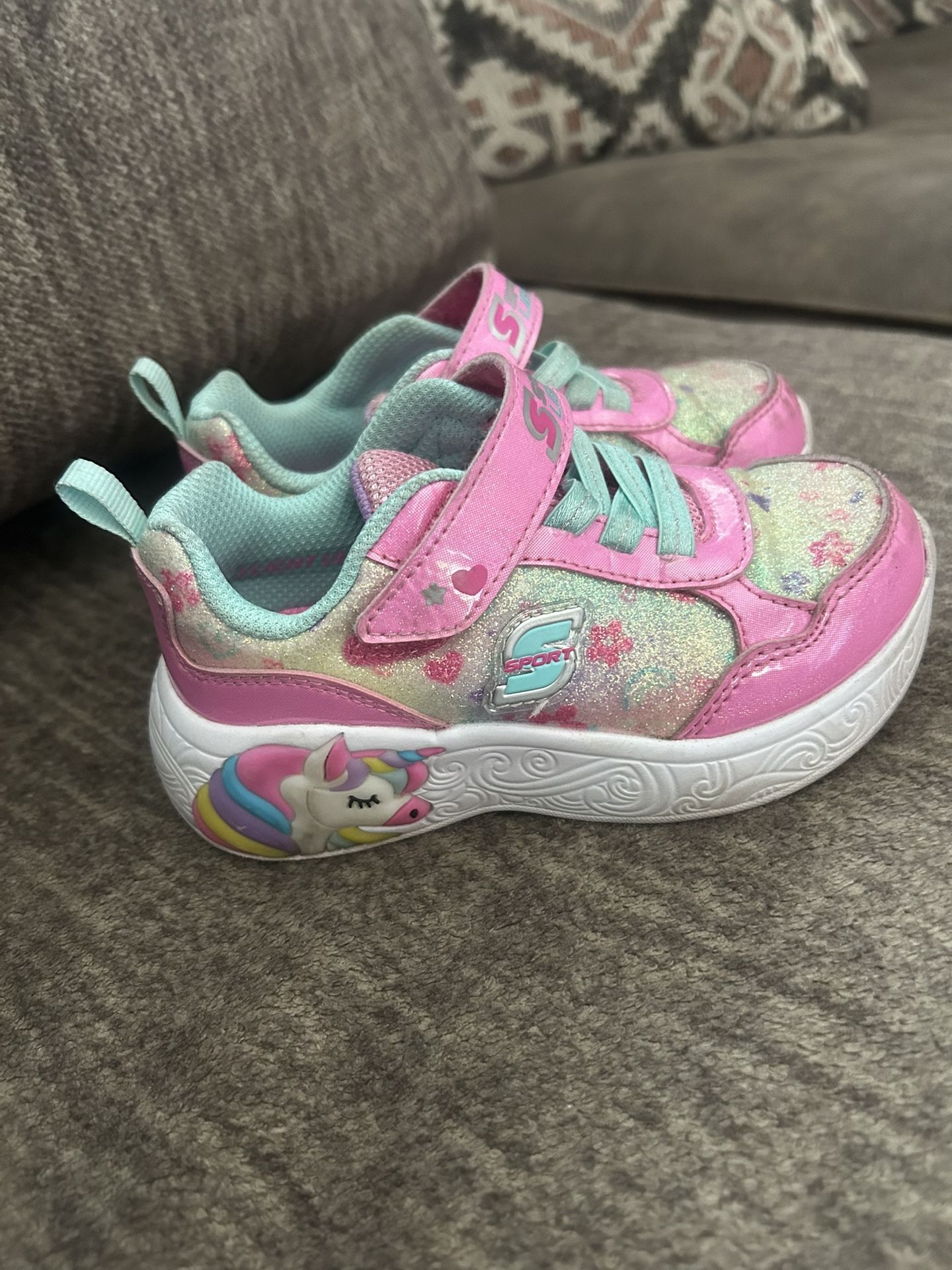 Lights Sport Tennis Toddler Skechers Size 9