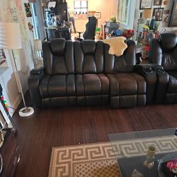 Recliner Sofa and Seat Free