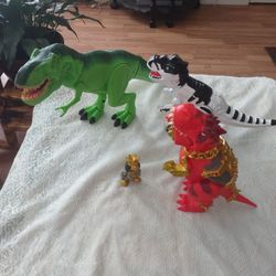 3 Dinosaurs. To Play With   