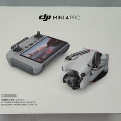 DJI Mini 4 Pro Fly More Combo Plus + RC 2 + Filters — Mint w/ Box & DJI Care