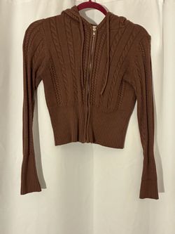 Knitted Zip up Jacket