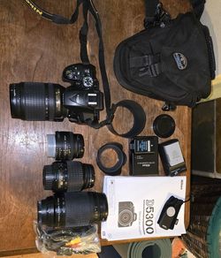 Nikon D5300, Four Lenses + Accessories