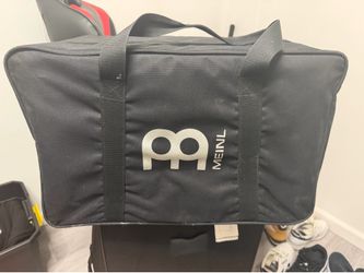 Meinl cajon with lp throne seat and carrying case