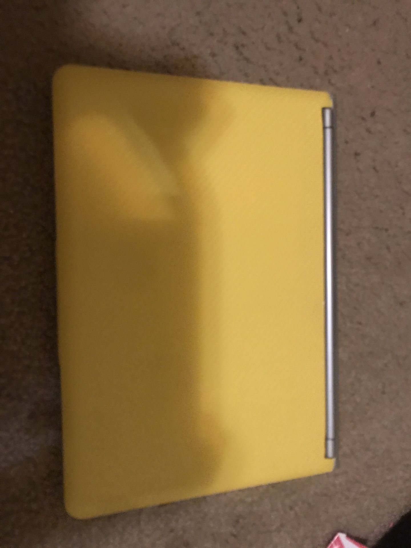Yellow chromebook