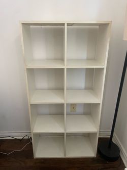 white bookshelf