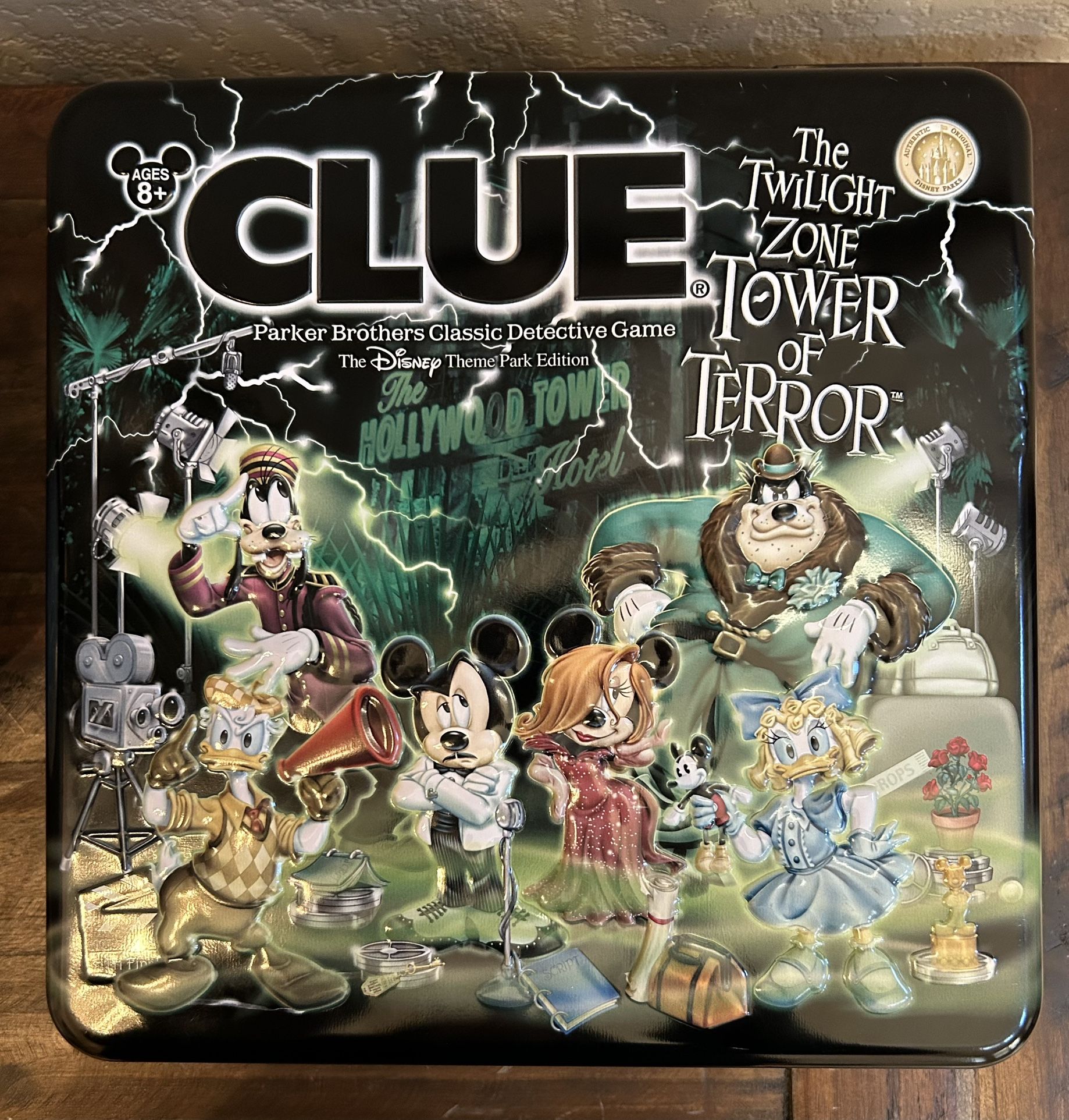CLUE The Twilight Zone Tower Of Terror Board Game Disney Theme Park Edition NEW