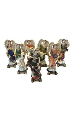 Seven Archangels Figurines Statues Set 6 Inches Tall