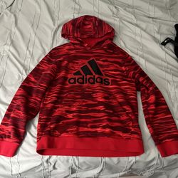 Adidas Red Hoodie (L)