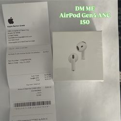 AirPod 4 Gen Active Noise Cancellation 