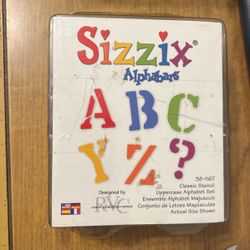 Sizzix Alphabars Die Set - CLASSIC STENCIL UPPERCASE Alphabet Set