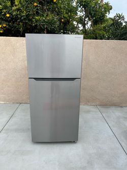 Insignia Refrigerator Stainless Steel 18cu Ft 30x30x66🚨👍3 MONTHS WARRANTY