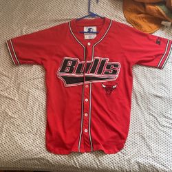 StarterChicago Bulls Baseball Jersey 