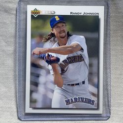 🔥⚾️ 1991  UpperDeck - Randy Johnson #164 - Seattle MARINERS ⚾️
