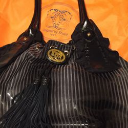 $40-BRAND NEW BEAUTIFUL SHARIF LEATHER BAG AND DUST BAG
