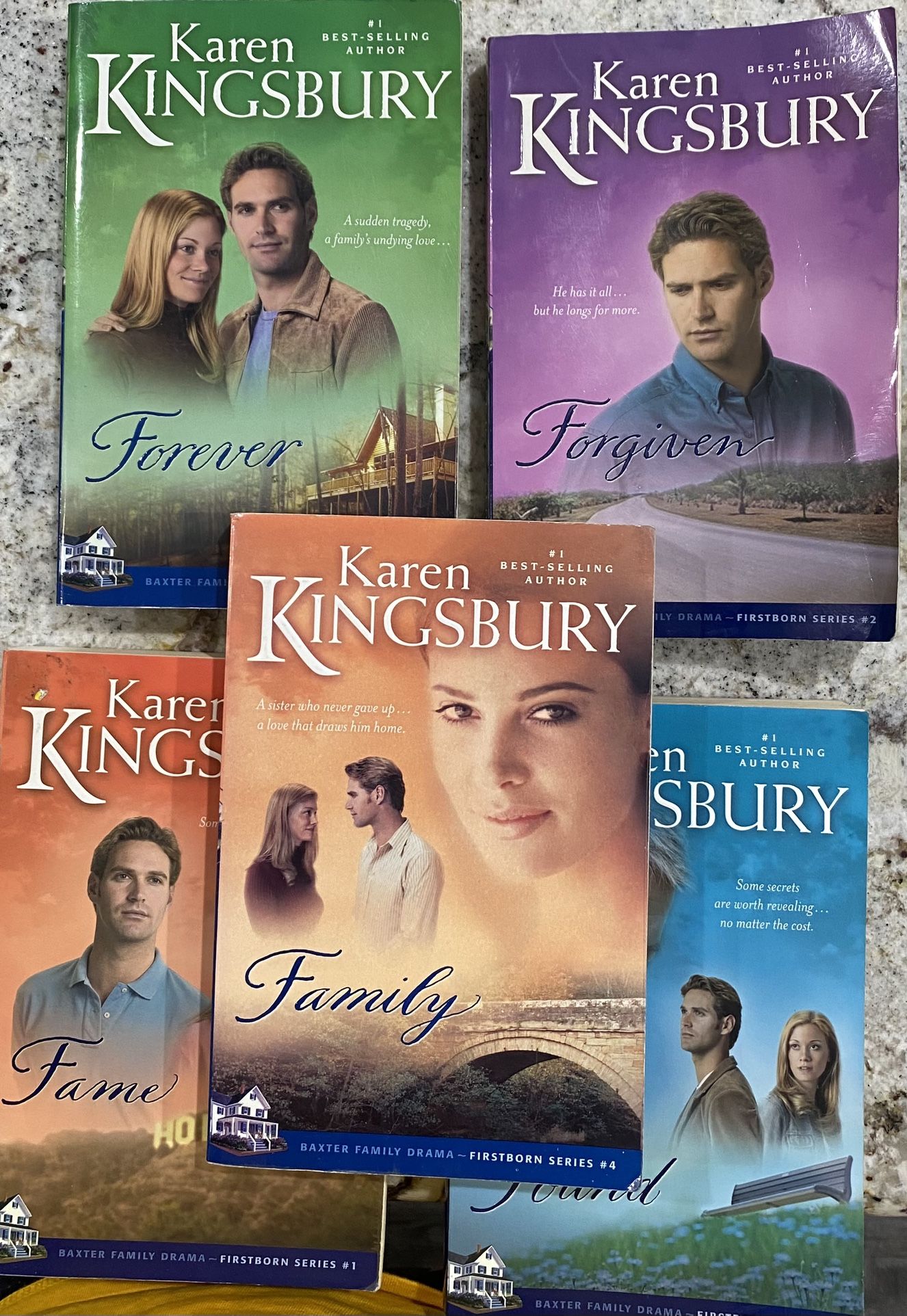 Karen Kingsbury The Baxter’s 2 Firstborn Series -$2 Each