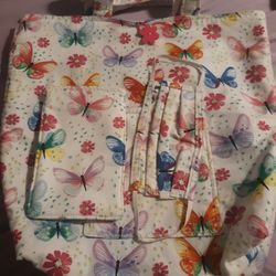 Tote Bag With Phone Holder 