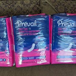 $7 Each PREVAIL PADS 33 PER PACK