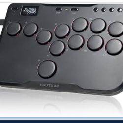 JZW-Shop Haute42 Arcade Stick P12, All-Button Arcade Controller for Switch, PC, PS4, PS3, Steam Deck, Arcade Fight Stick with Turbo & Custom RGB, Supp