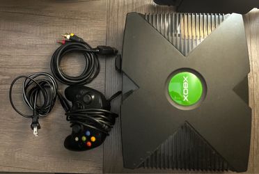 Original Xbox Console with Controller and Cables
