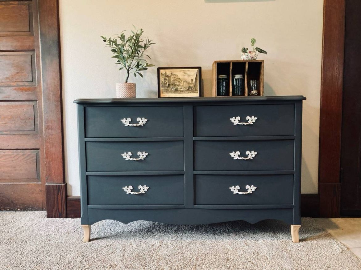 Refinished Vintage French Dresser