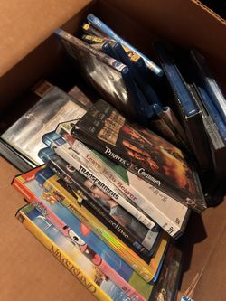 BOX OF DVDS (over 30) 