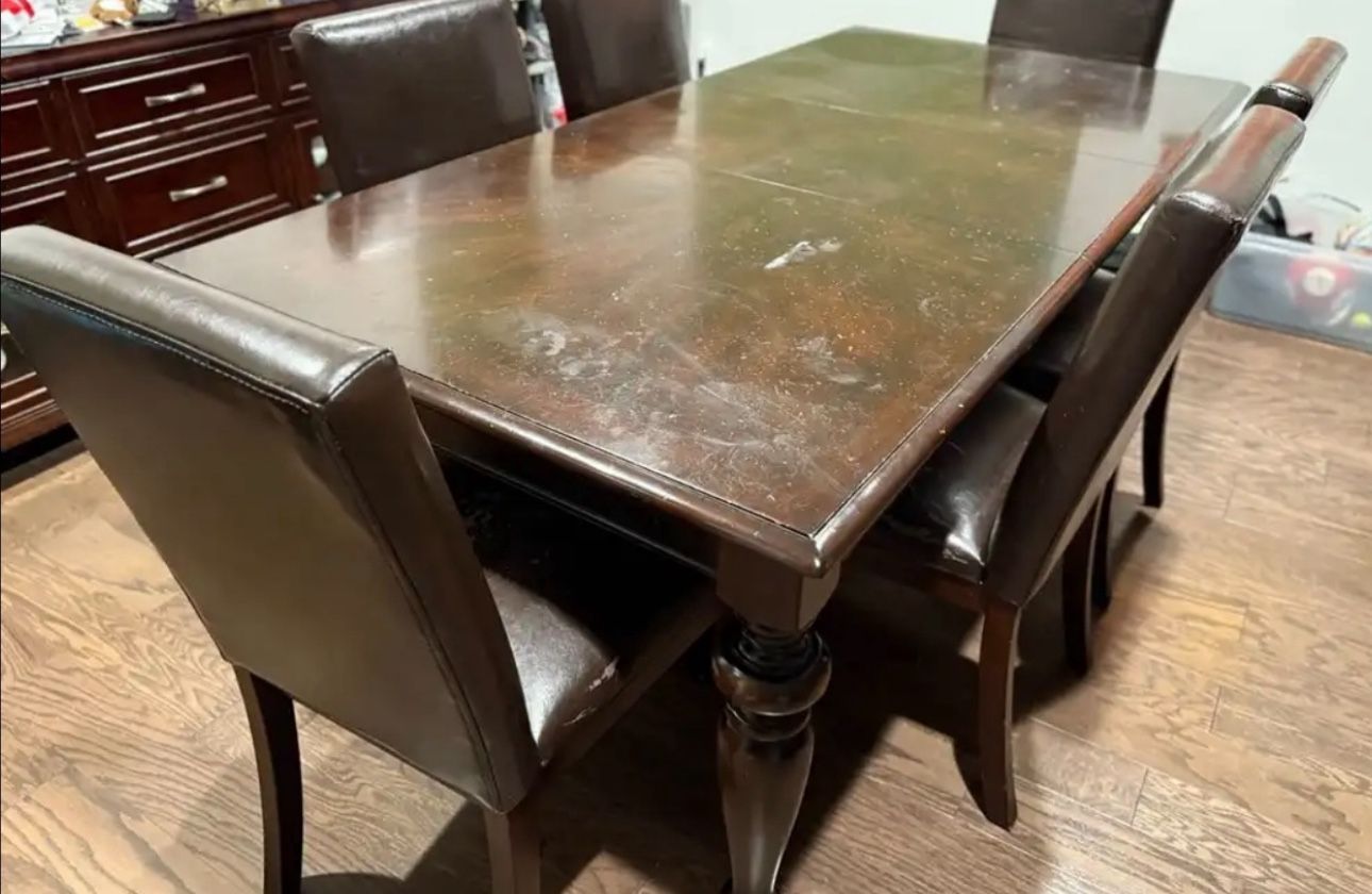 Sturdy Wood Dining Table