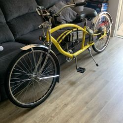 Yellow 26” Stretch Electric Bike 